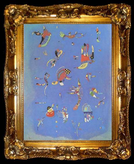 framed  Wassily Kandinsky Sky-Blue (mk09), ta009-2